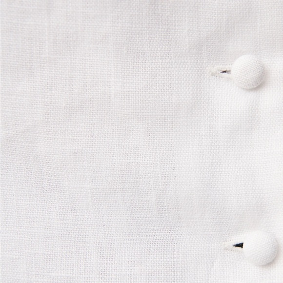 NWT Reformation Anabella Linen Top Es sz 18 - Picture 4 of 12